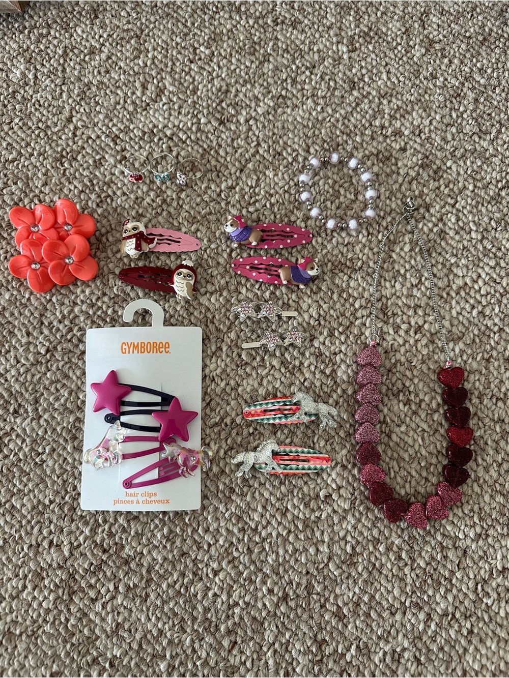 Gymboree hair accessories and jewelry lot